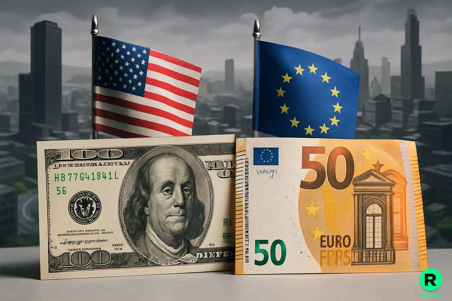 EUR/USD FX desk