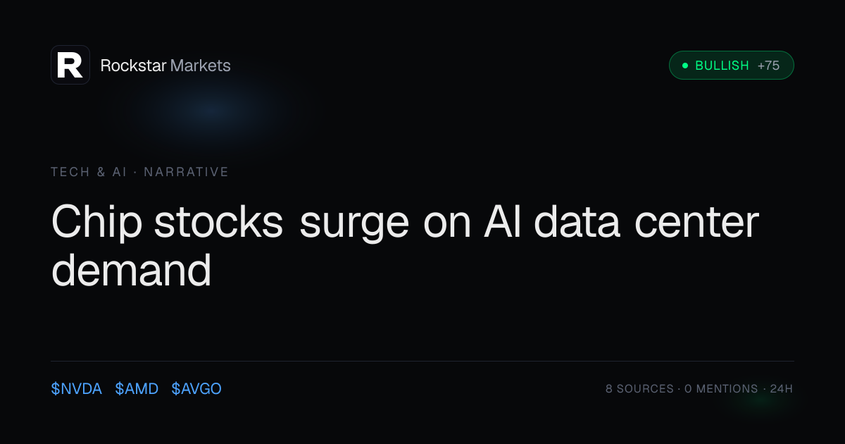 NVDA: Chip stocks surge on AI data center demand
